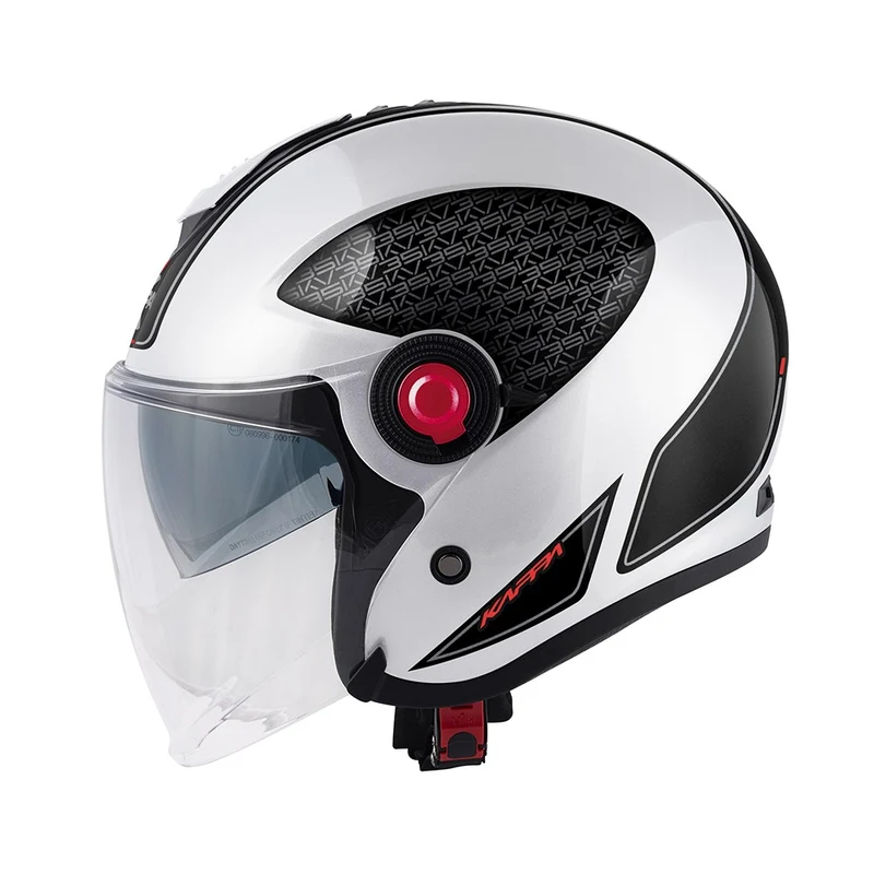 Kappa KV35 Jet Casco Graphics DEXTER BLANCO NEGRO ROJO