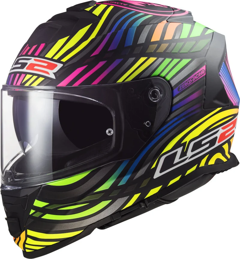 LS2 FF800 STORM II POWER MATT BLACK RAINBOW-06