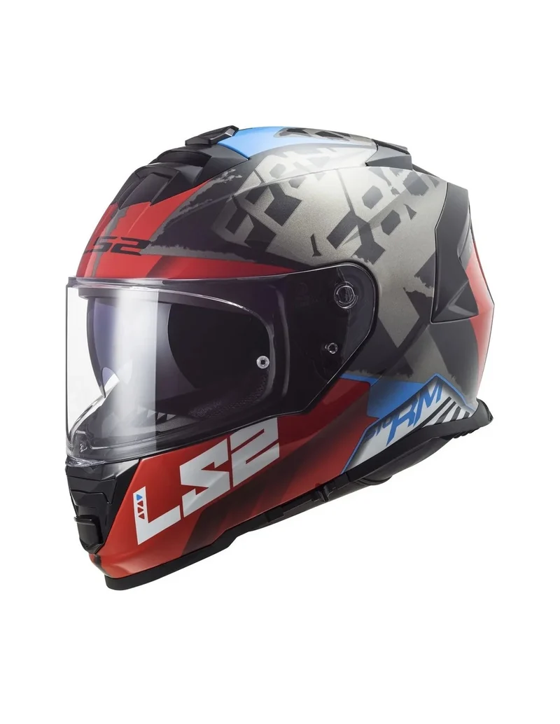 LS2 FF800 STORM SPRINTER BLACK RED TITANIUM