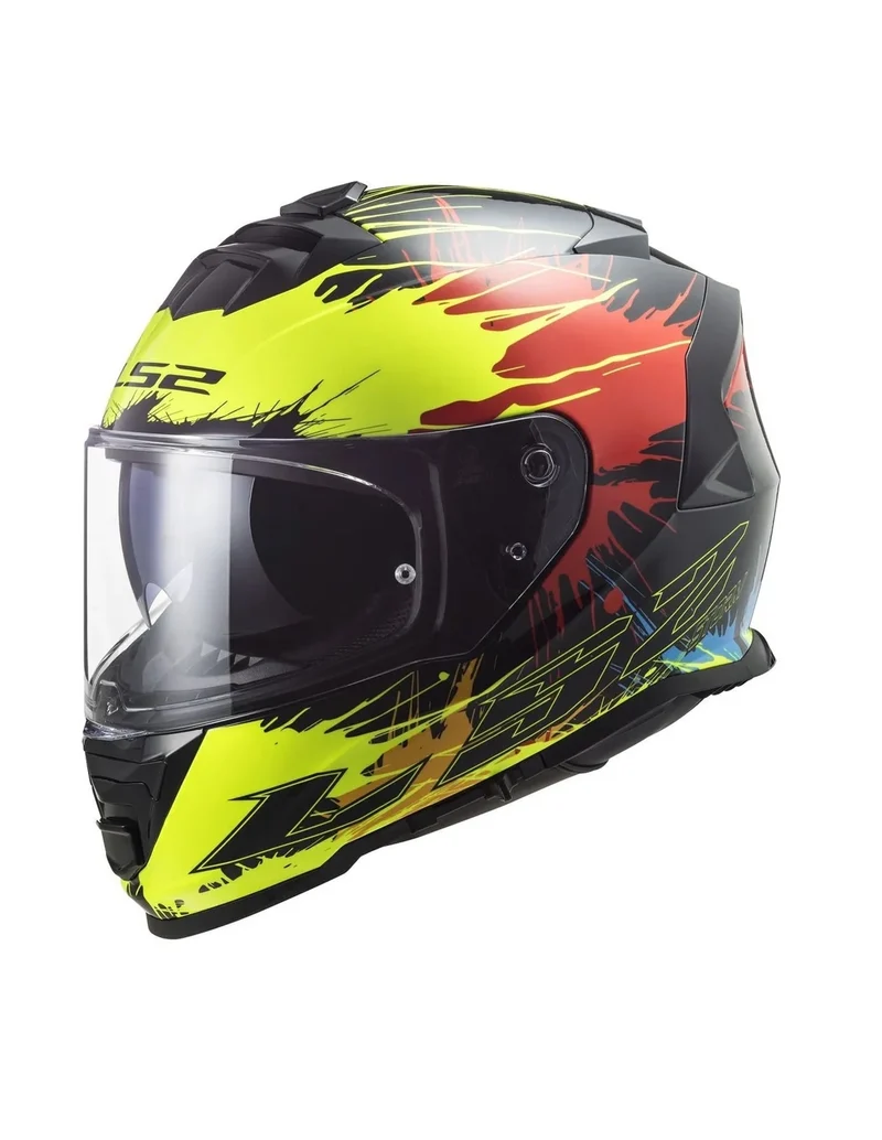 LS2 FF800 STORM DROP BLACK YELLOW RED