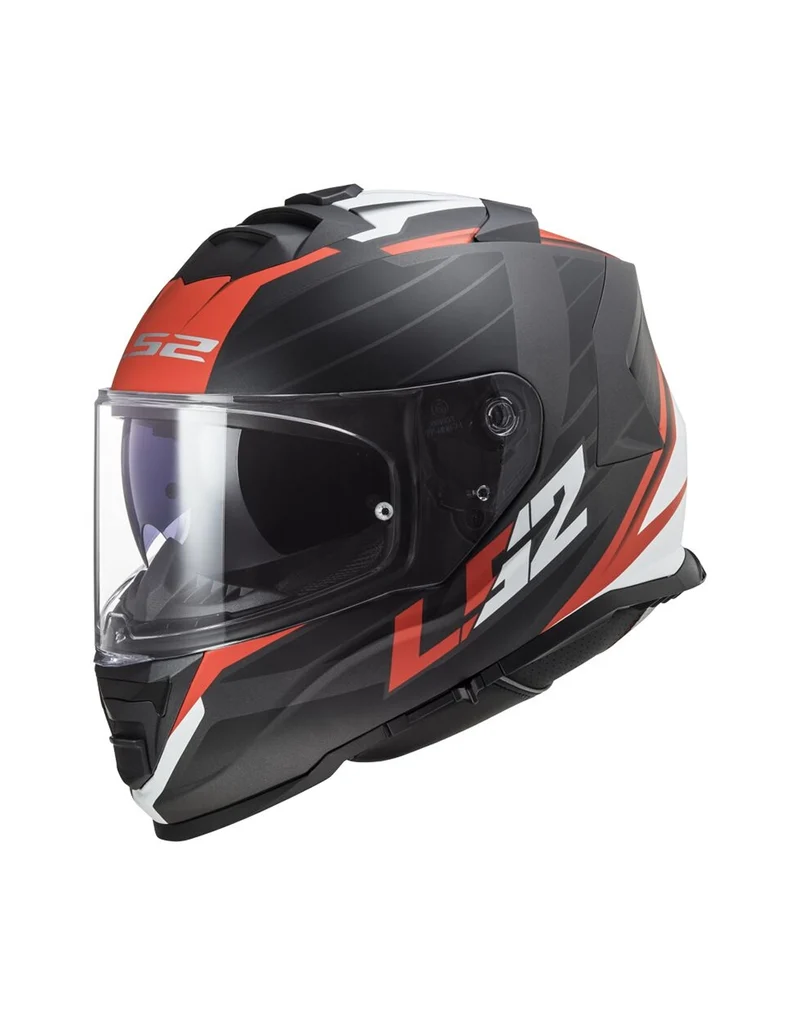 LS2 FF800 STORM NERVE MATT BLACK RED