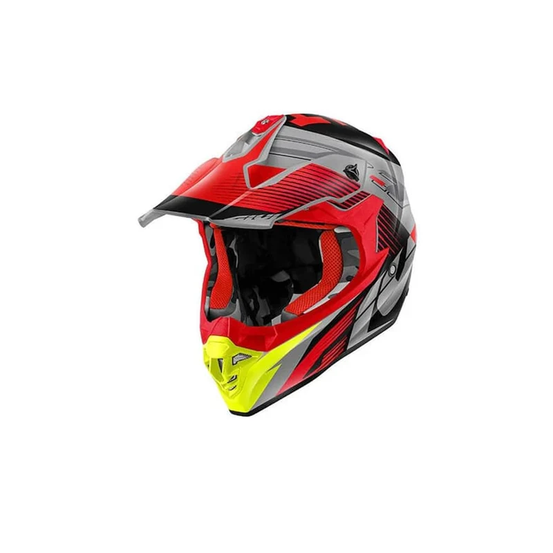 GIVI 60.1 Casco de motocross Rojo Negro Mate Titanio