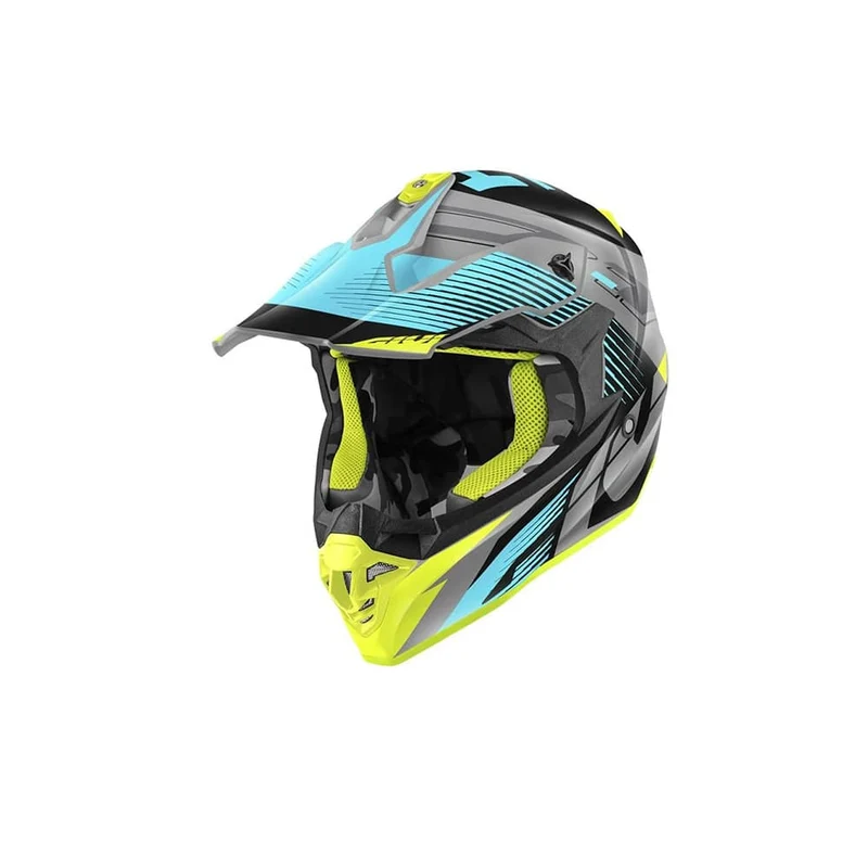 GIVI 60.1 Motocross Todoterreno Casco Negro Cielo Mate