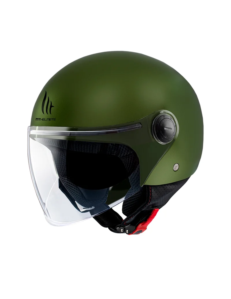 MT STREET S SOLID MODULAR CASCO DE MOTO A6 VERDE MATE