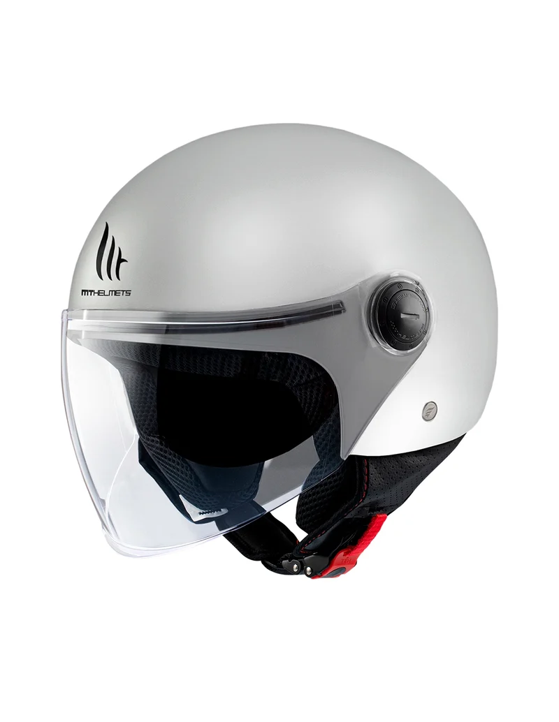 MT STREET S SOLID MODULAR CASCO DE MOTO A0 BLANCO BRILLO