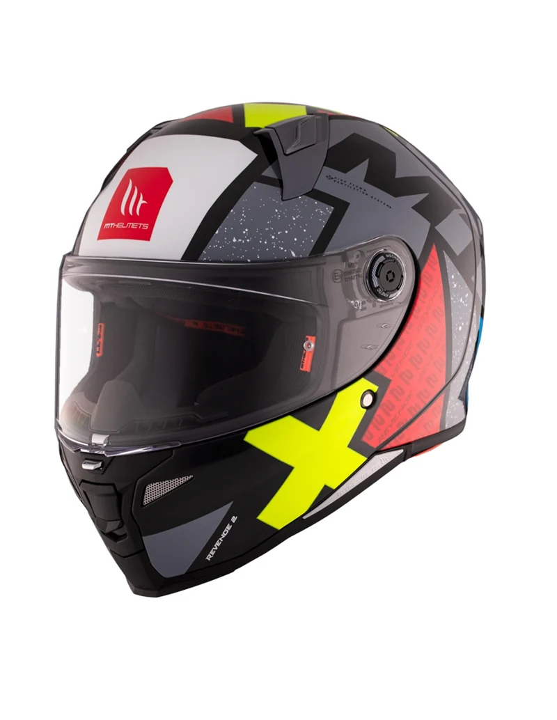 MT REVENGE 2 S LIGHT CASCO DE MOTO C2 PERLA BRILLO