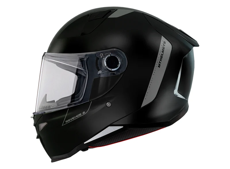 MT REVENGE 2 S SOLID CASCO DE MOTO A1 NEGRO MATE