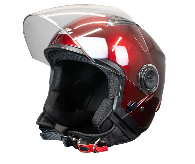 ZEUS CASCO JET ZS-617 RED WINE