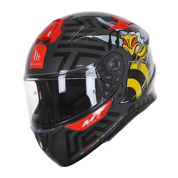 MT FF106 TARGO BEE CASCO DE MOTO B5 RJ FLUOR BRILLO