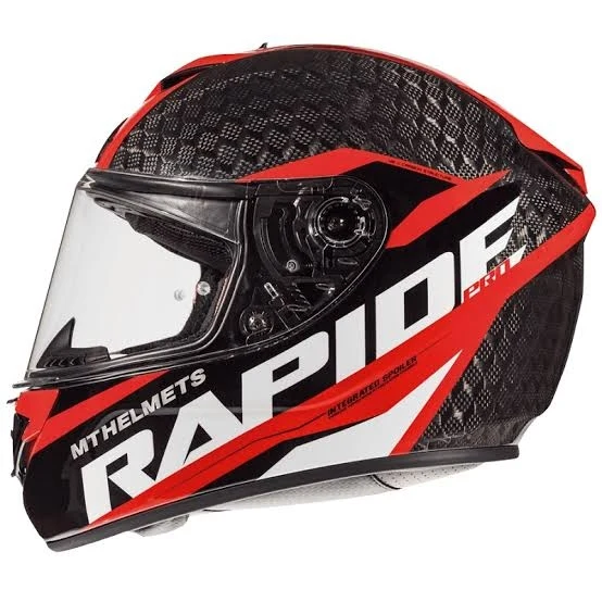 MT FF104PRO RAPIDE PRO CARBON CASCO DE MOTO C5 ROJO BRILLO
