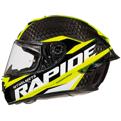 MT FF104PRO RAPIDE PRO CARBON CASCO DE MOTO C3 AMARILLO FLUOR BRILLO