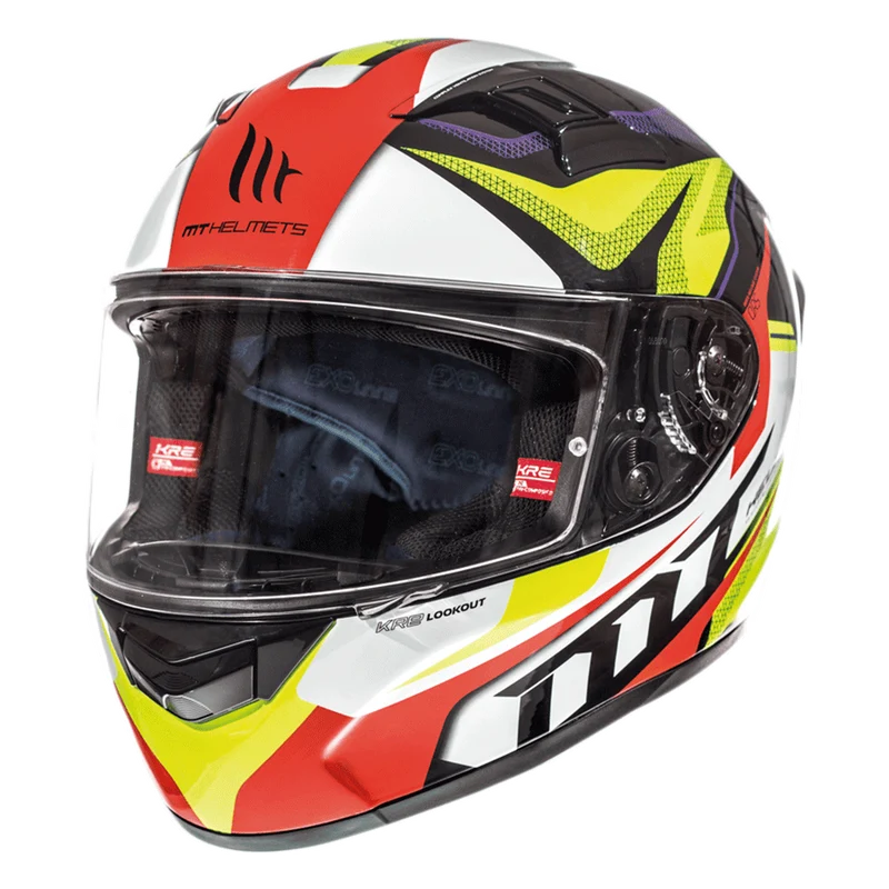 MT FF103 KRE LOOKOUT G4 CASCO DE MOTO AMARILLO FLUOR BRILLO