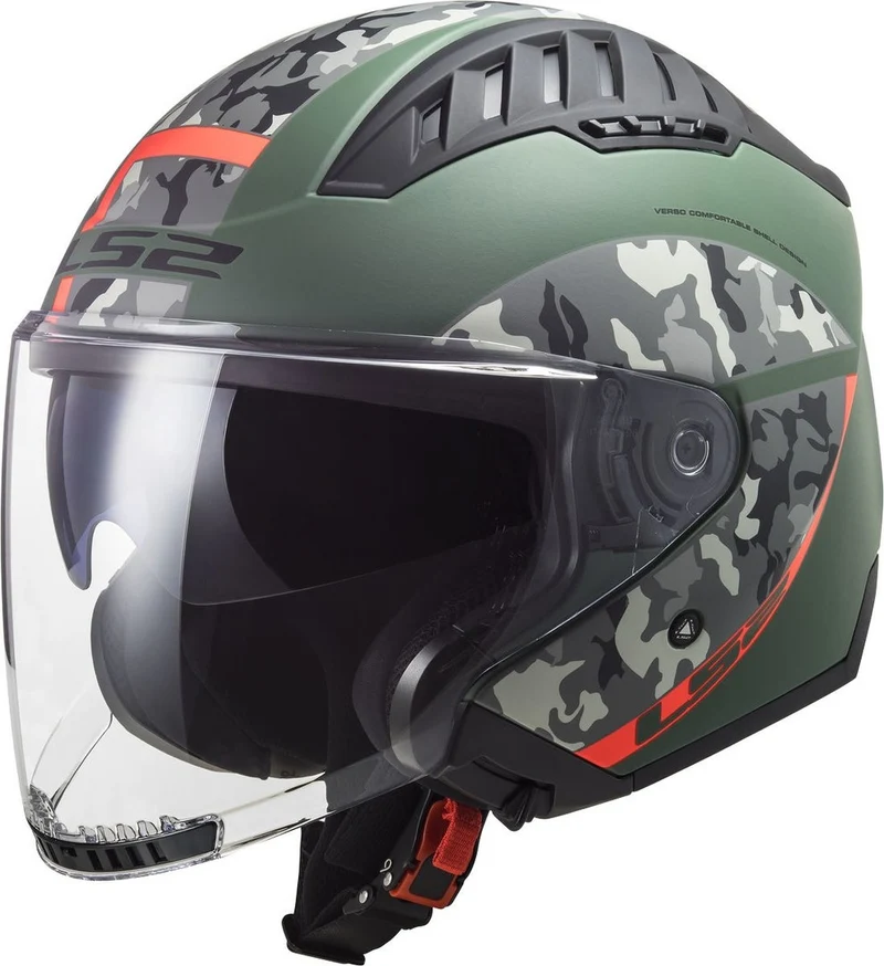 LS2 OF600 COPTER CRISPY M.MILITARY GREEN ORANGE