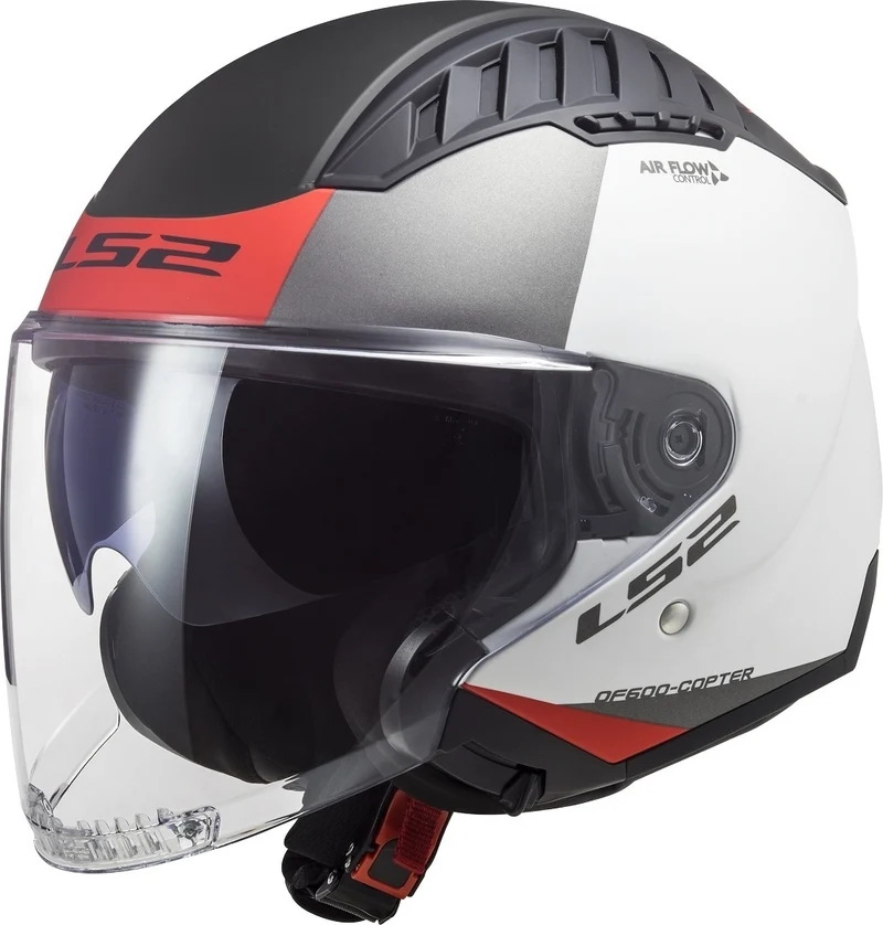 LS2 OF600 COPTER URBANE MATT WHITE RED