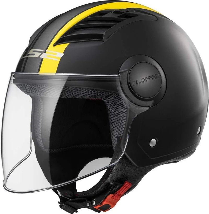 LS2 OF562 AIRFLOW METROPOLIS MATT BLACK YELLOW