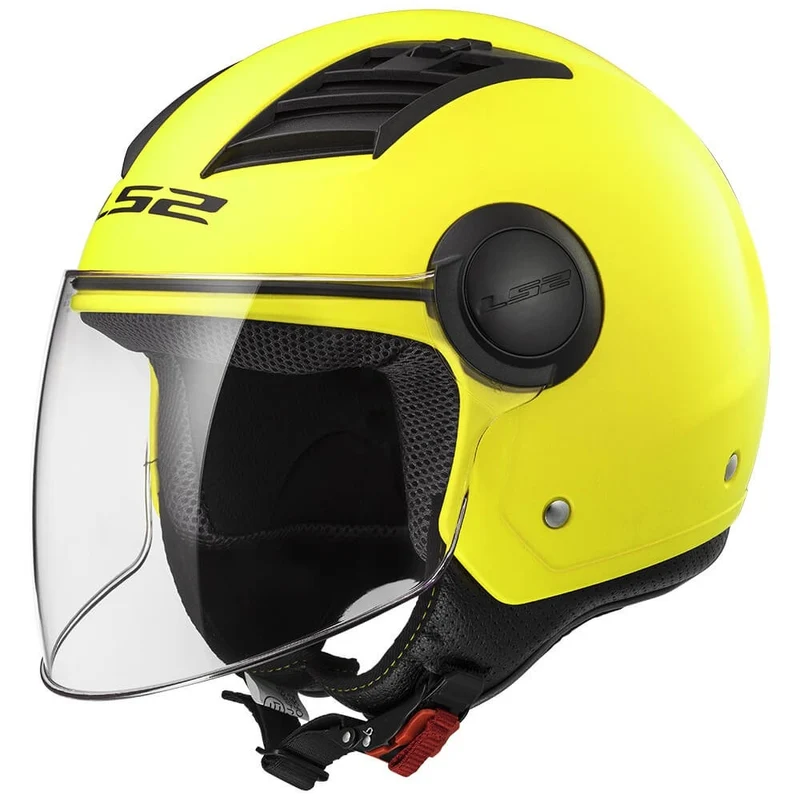 LS2 OF562 AIRFLOW MATT HI-VIS YELLOW LONG