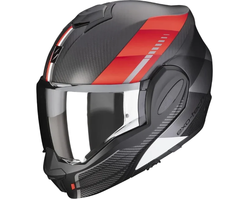 SCORPION - EXO-TECH EVO CARBON GENUS Negro mate-Rojo