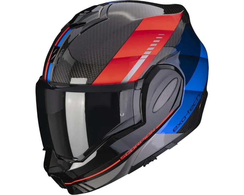 SCORPION - EXO-TECH EVO CARBON GENUS Negro-Azul-Rojo