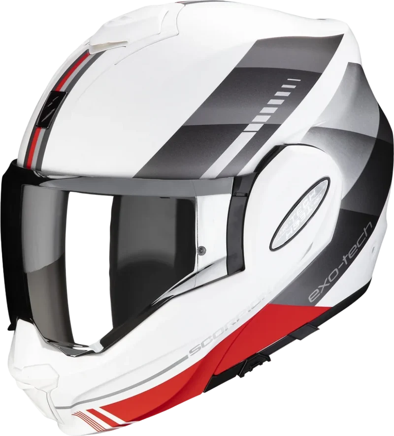 SCORPION - EXO-TECH EVO GENRE Blanco mate-Plata-Rojo