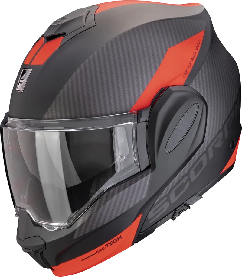 SCORPION - EXO-TECH EVO TEAM Negro mate-Plata-Rojo