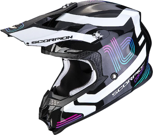 SCORPION - VX 16 EVO AIR TUB Negro metal-Blanco