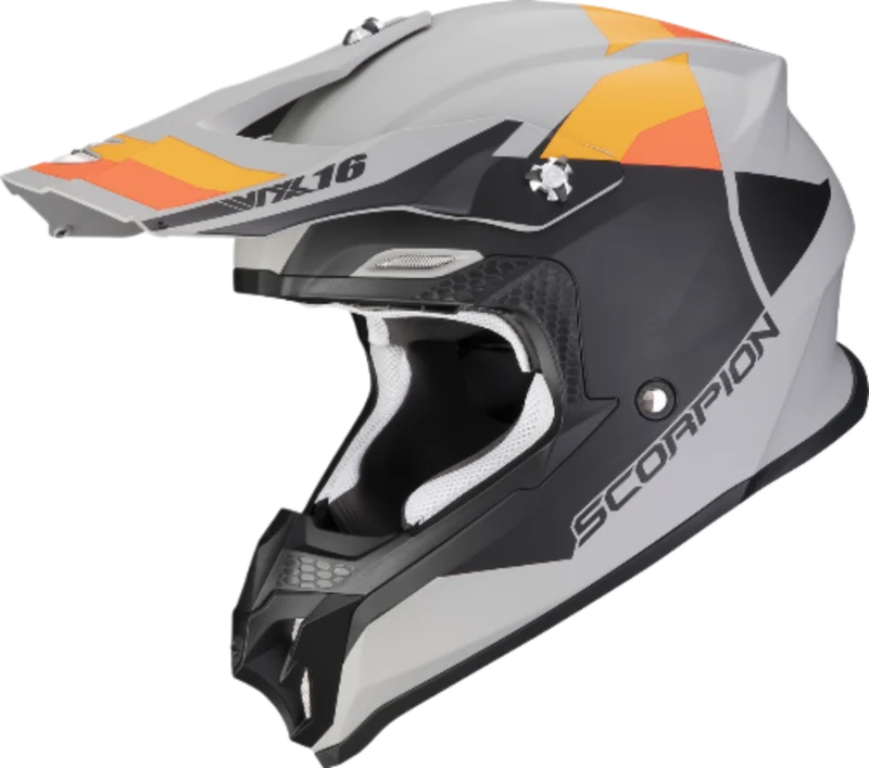SCORPION - VX 16 EVO AIR SPECTRUM Gris mate-Naranja