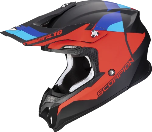 SCORPION - VX 16 EVO AIR SPECTRUM Negro mate-Rojo-Azul