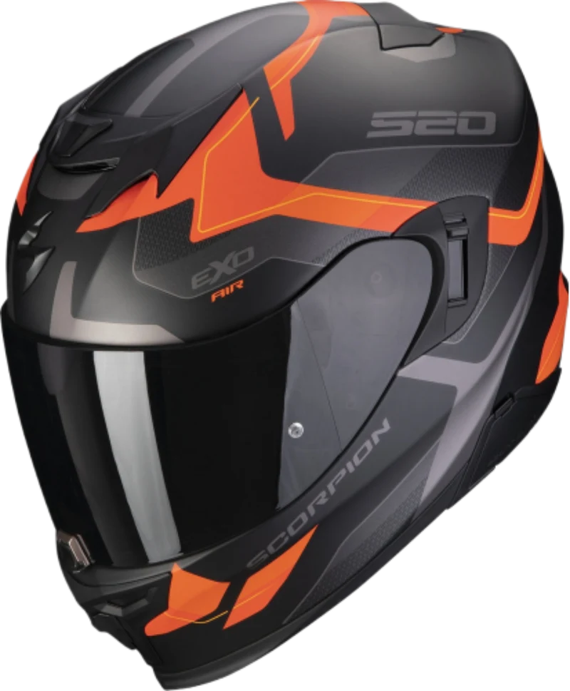 SCORPION - EXO 520 EVO AIR ELAN Negro mate-Naranja
