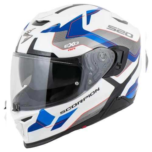 SCORPION - EXO 520 EVO AIR ELAN Blanco-Azul