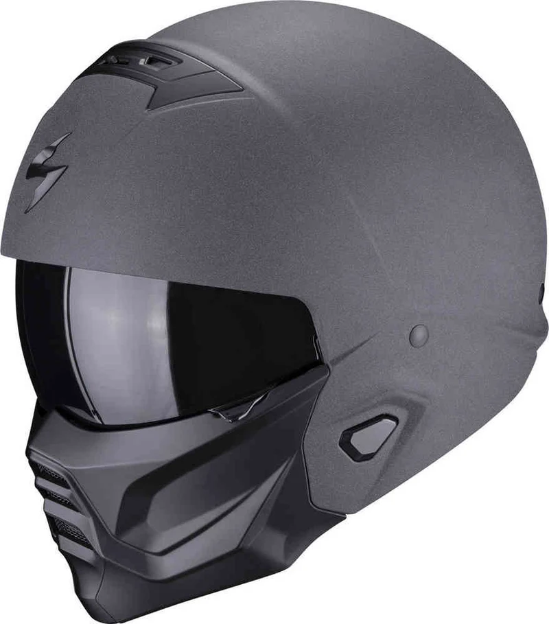 SCORPION EXO-Combat II Graphite abierto Jet Casco Gris oscuro