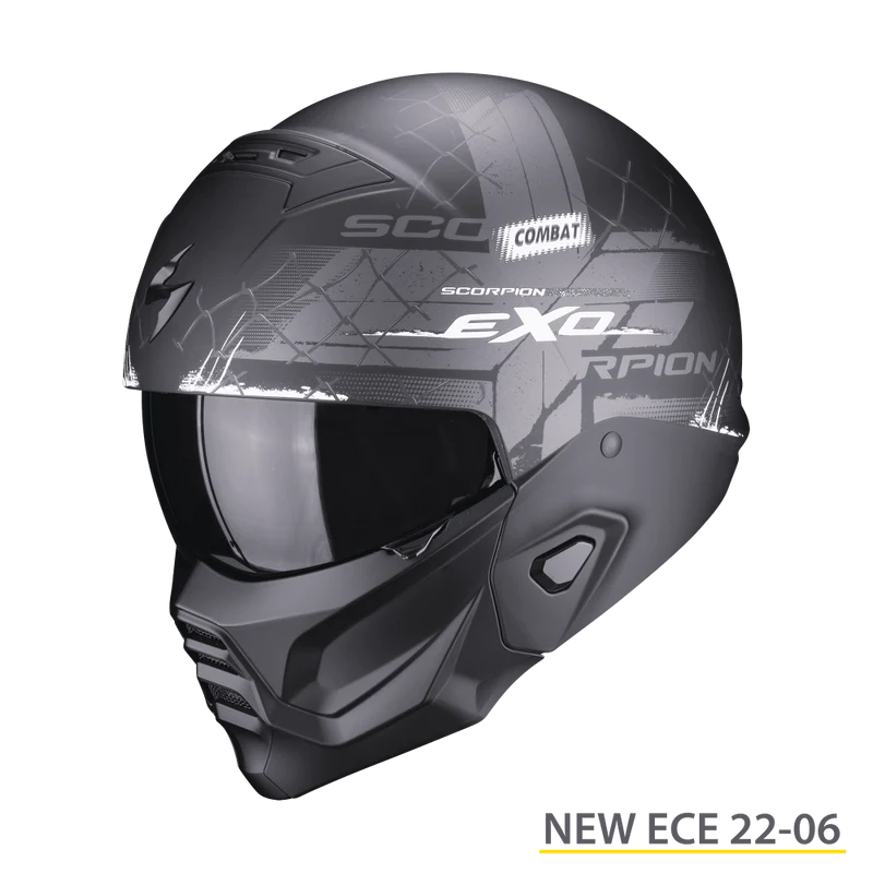 SCORPION - EXO-COMBAT II XENON Negro mate-Blanco
