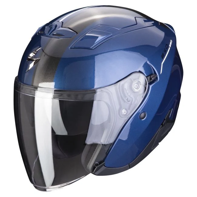 SCORPION - EXO 230 SR Azul oscuro-blanco