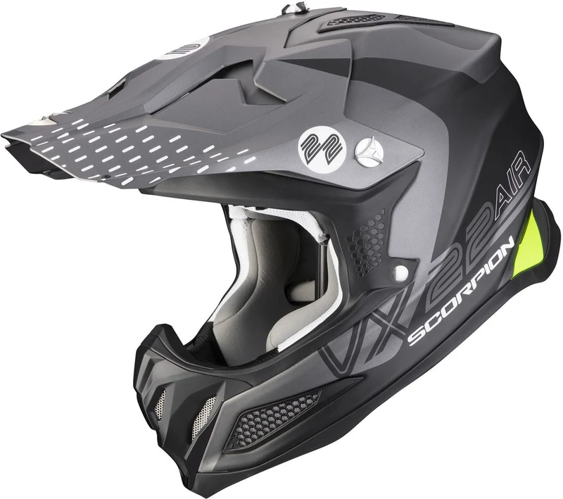 SCORPION - VX 22 AIR ARES Mate negro-plata