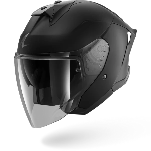 SHARK SKWAL JET CUP BLANK CASCO DE MOTO NEGRO MAT