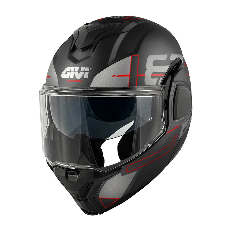 GIVI CASCO FLIPBACK X36VERTIGO NEGRO MATEROJO T54