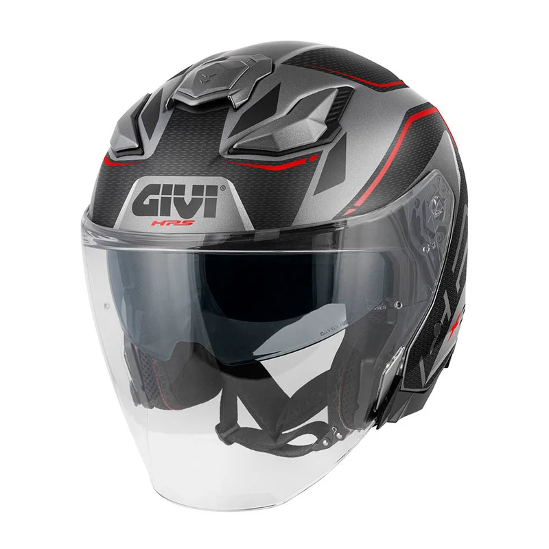 GIVI CASCO JET X31IMPACT TITANIO MATENEGROROJO T54