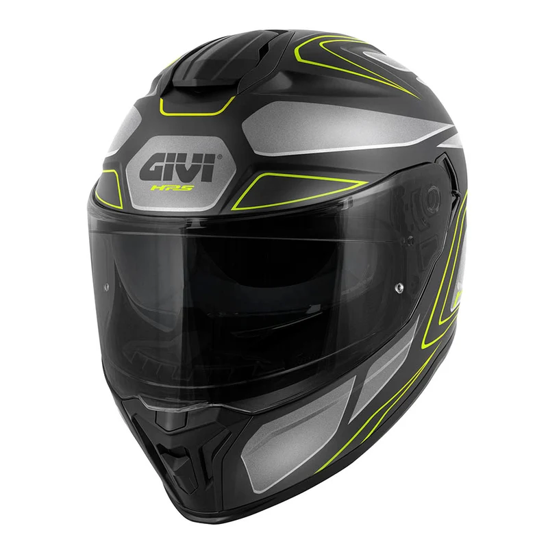GIVI CASCO FULL 551 ZEPHIR NEGRO PLATA TITANIO YELLOW