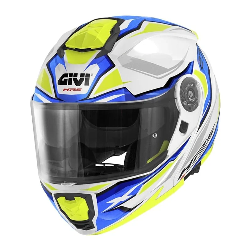 GIVI X27 Mod Sector Modular Casco Blanco Azul Amarillo