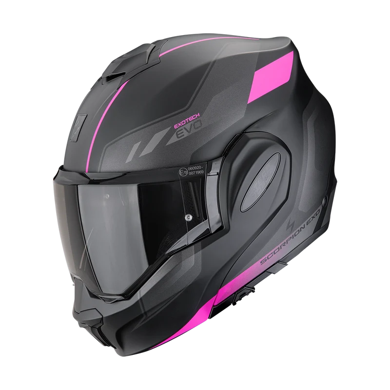 SCORPION EXO-TECH EVO SOCIUS CASCO DE MOTO Negro Mate-Rosa