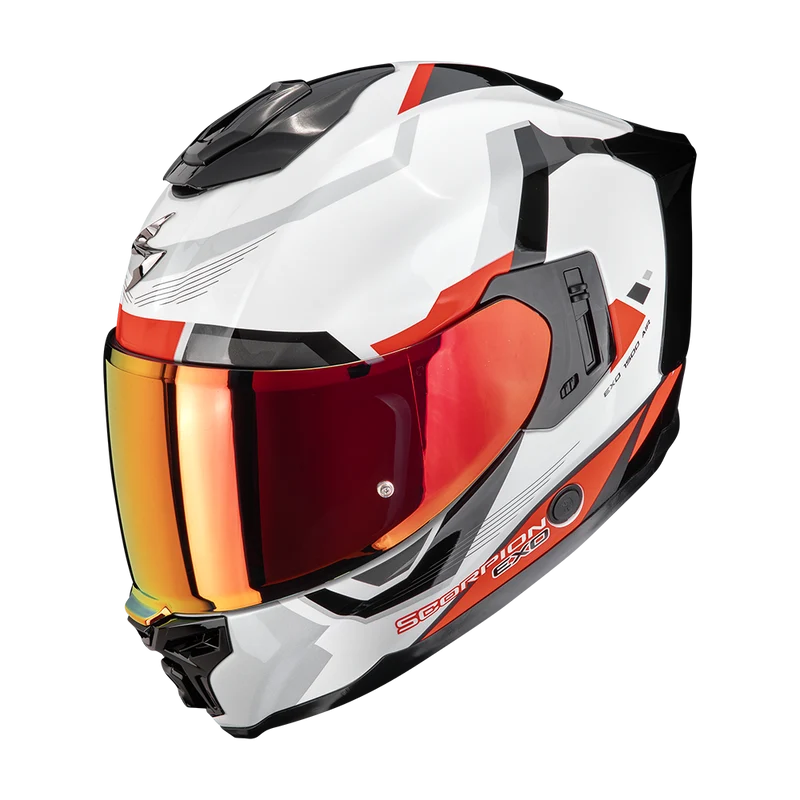SCORPION EXO-1500 AIR ARENA CASCO DE MOTO Blanco-Rojo