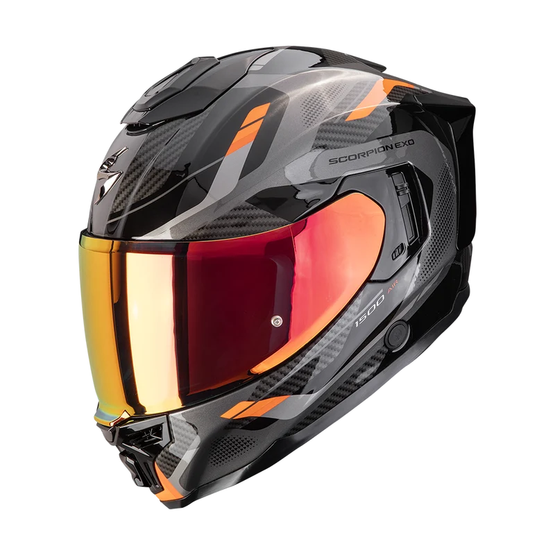 SCORPION EXO-1500 AIR SLEEK CASCO DE MOTO Negro-Naranja