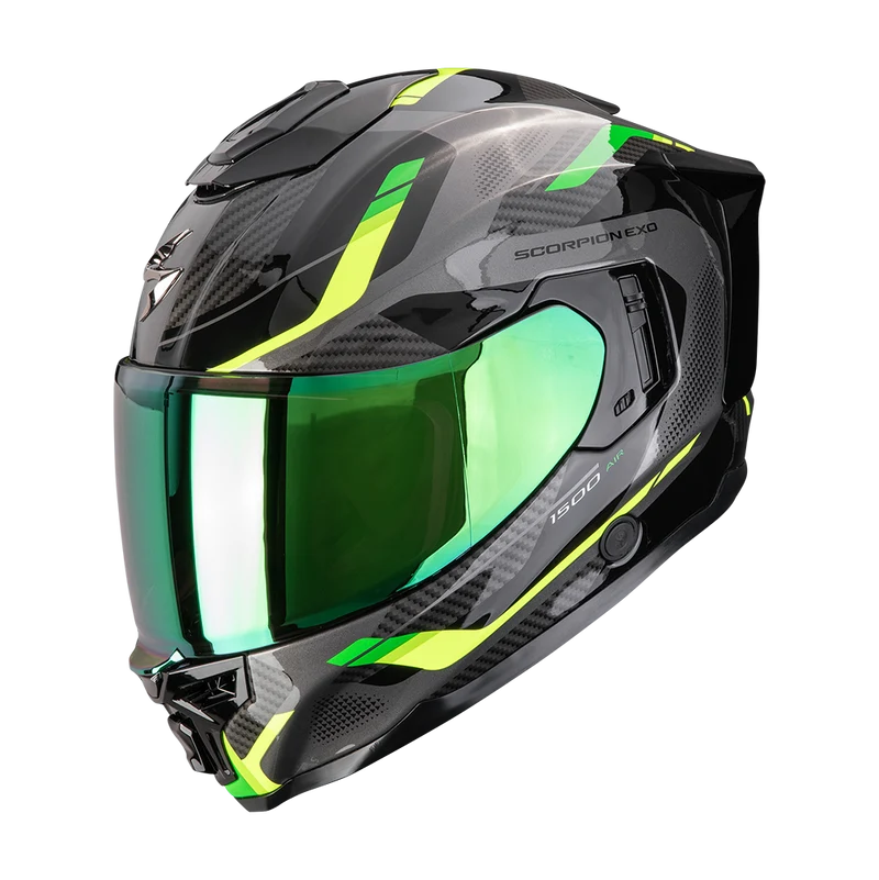 SCORPION EXO-1500 AIR SLEEK CASCO DE MOTO Negro-Verde