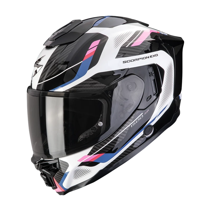 SCORPION EXO-1500 AIR SLEEK CASCO DE MOTO Blanco-Negro-Rosa
