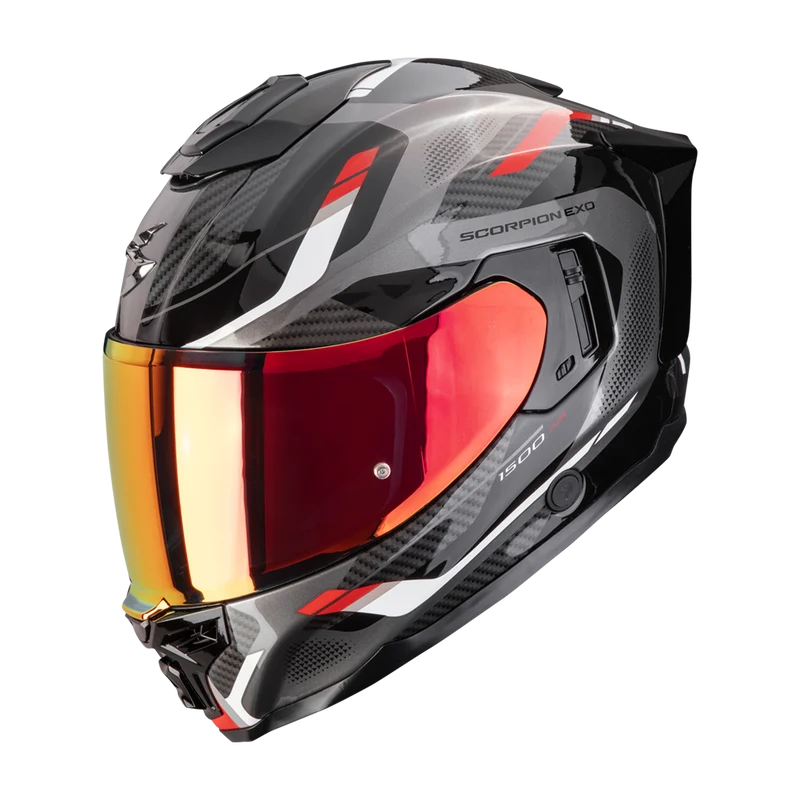 SCORPION EXO-1500 AIR SLEEK CASCO DE MOTO Negro-Rojo