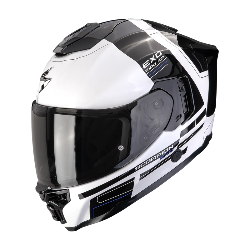 SCORPION EXO-1500 AIR DUAL CASCO DE MOTO Blanco-Negro-Azul