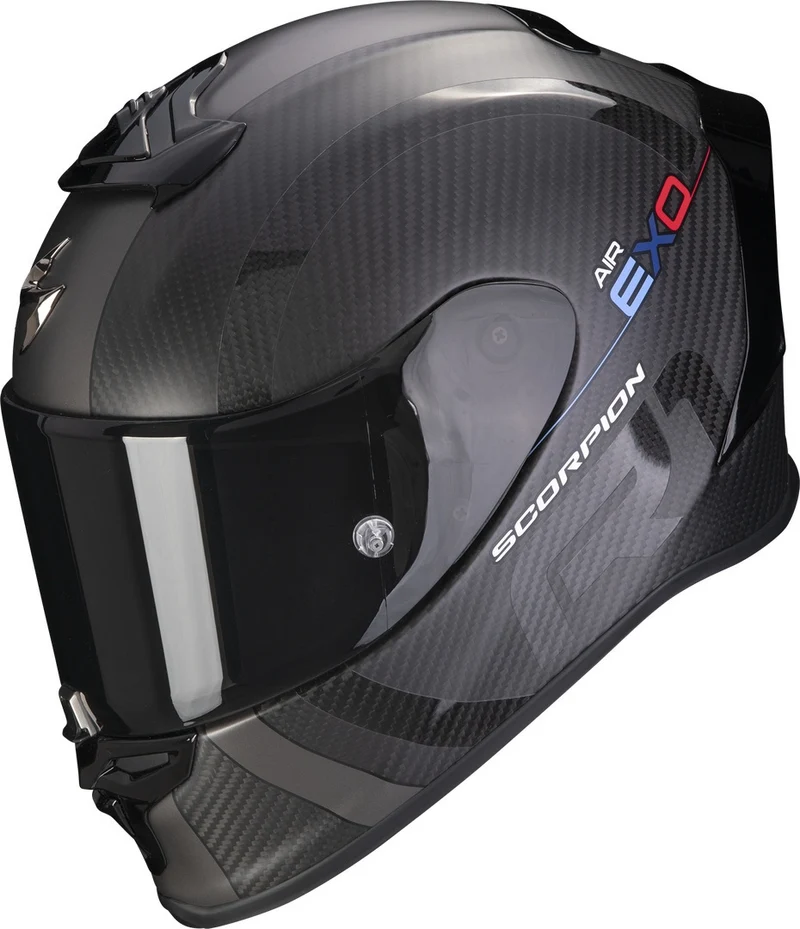 SCORPION - EXO R1 EVO CARBON AIR MG Negro mate-Plata oscuro