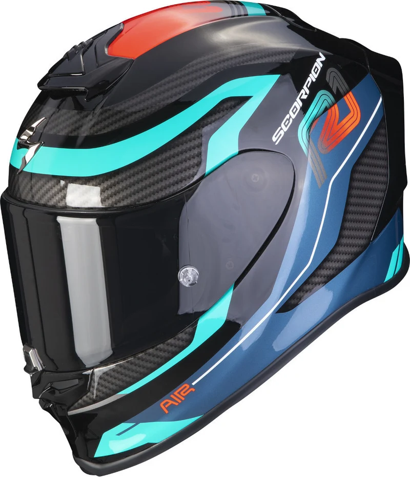 SCORPION - EXO R1 EVO AIR VATIS Negro-Azul-Rojo