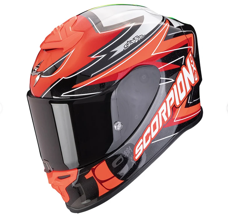 SCORPION - EXO R1 EVO AIR ALVARO Rojo