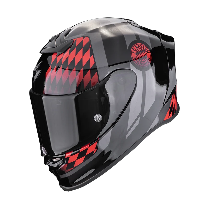 SCORPION - EXO-R1 EVO AIR FC BAYERN Negro-Rojo