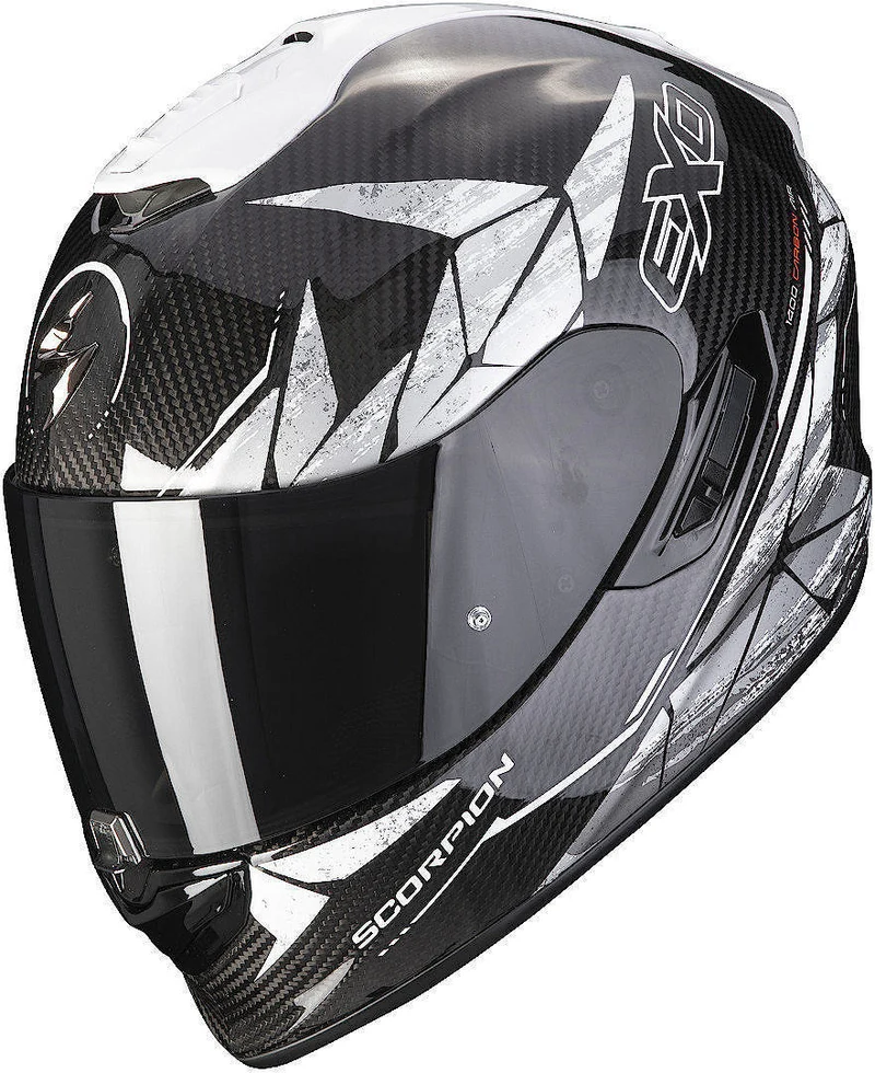 SCORPION - EXO 1400 EVO CARBON AIR ARANEA Negro-Blanco